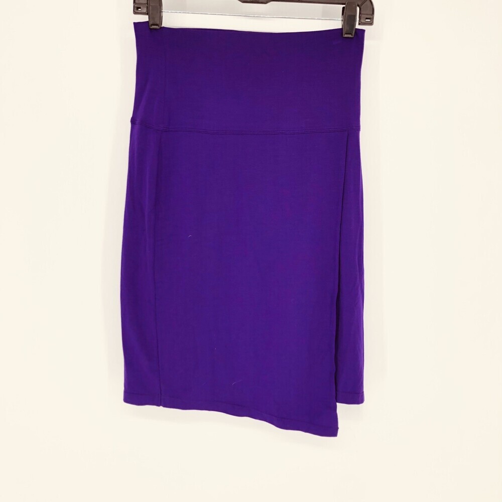Athleta XS Seaside Fold Skirt Purple New with tag Fold over Waist Pull On Casual